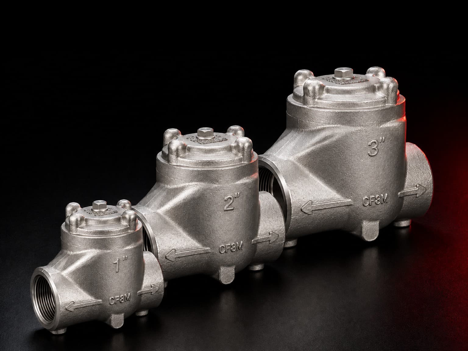 Apache SSCV stainless steel swing check valves, 1 to 3 inch