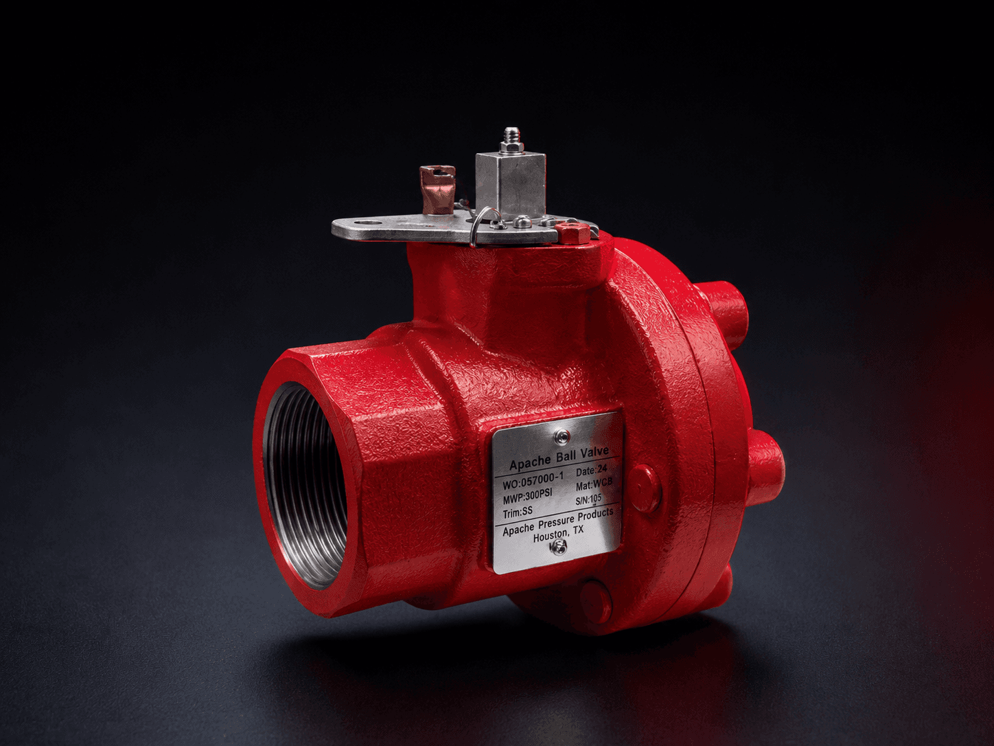 Apache CSBV-B bolted-body carbon steel oilfield ball valve